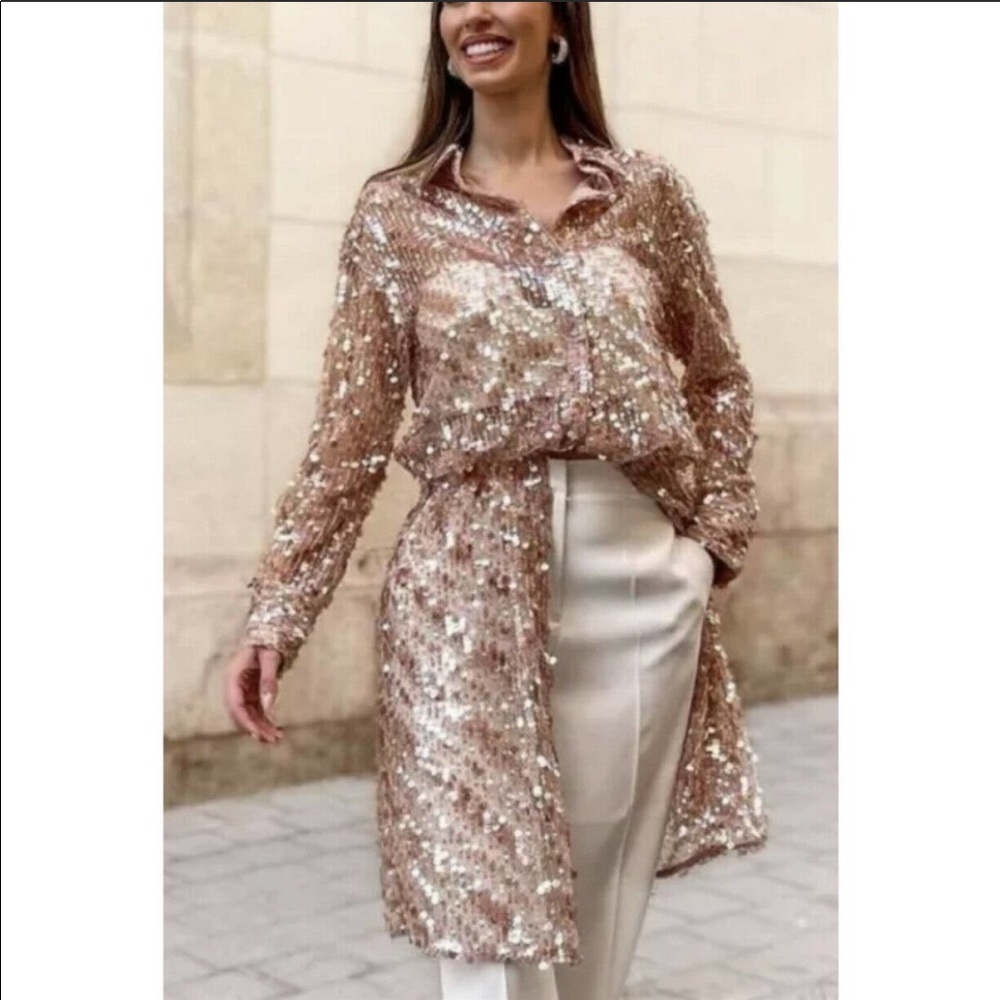 Zara sequins dress tunic Limited edition